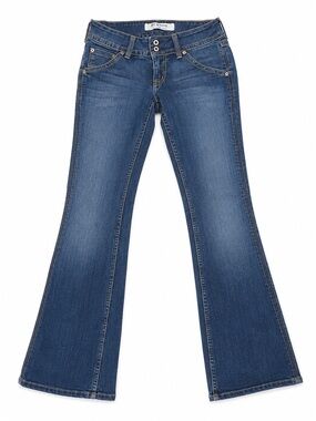 Hudson Signature Flare Jeans Women’s Size 26 Medium Wash Low Rise Flap Pocket